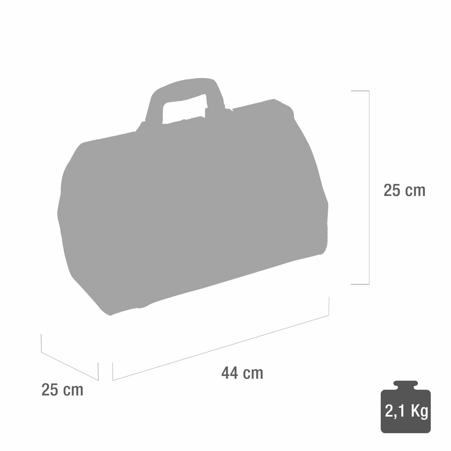Karl Bollmann - Arzttasche MEDI-LIGHT - braun