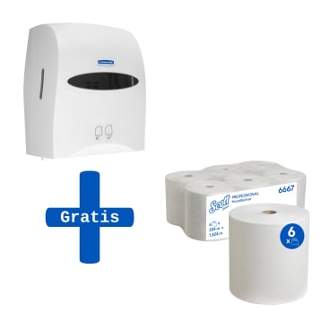 Kimberly Clark Aktionsset "No Touch" Handtuchpapier + Spender