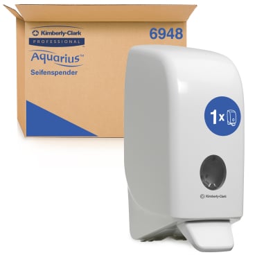 Kimberly-Clark Aquarius Seifenspender, weiß, 1L