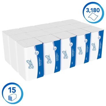 Kimberly-Clark Papierhandtücher SCOTT Control, V-Falz, 22 x 32 cm