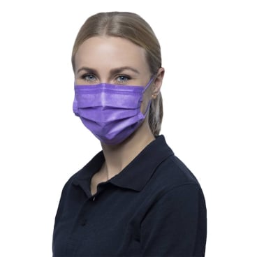NITRAS SOFT PLUS medizinische Gesichtsmaske, lila, 4-lagig