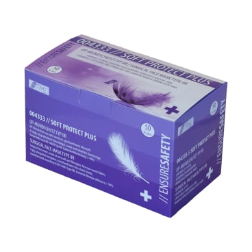 NITRAS SOFT PLUS medizinische Gesichtsmaske, lila, 4-lagig