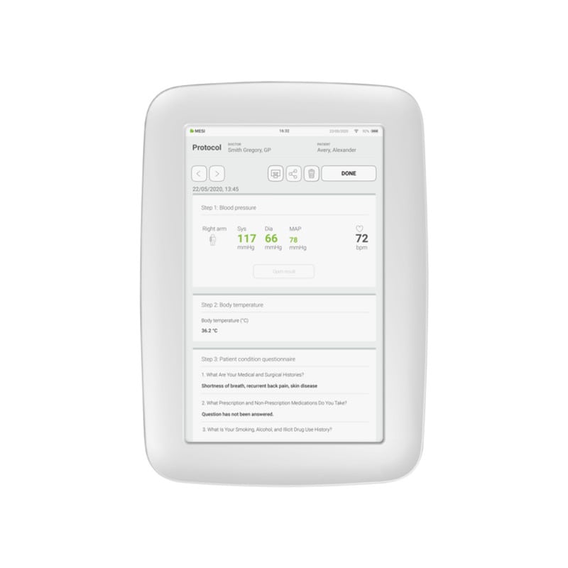MESI mTABLET Protokoll App