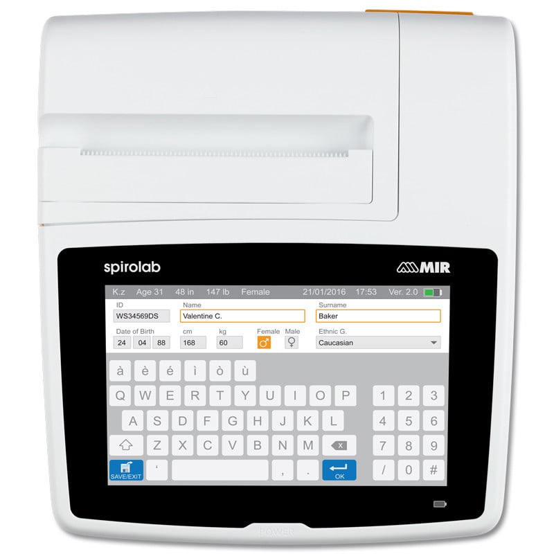New Spirolab Desktop-Spirometer