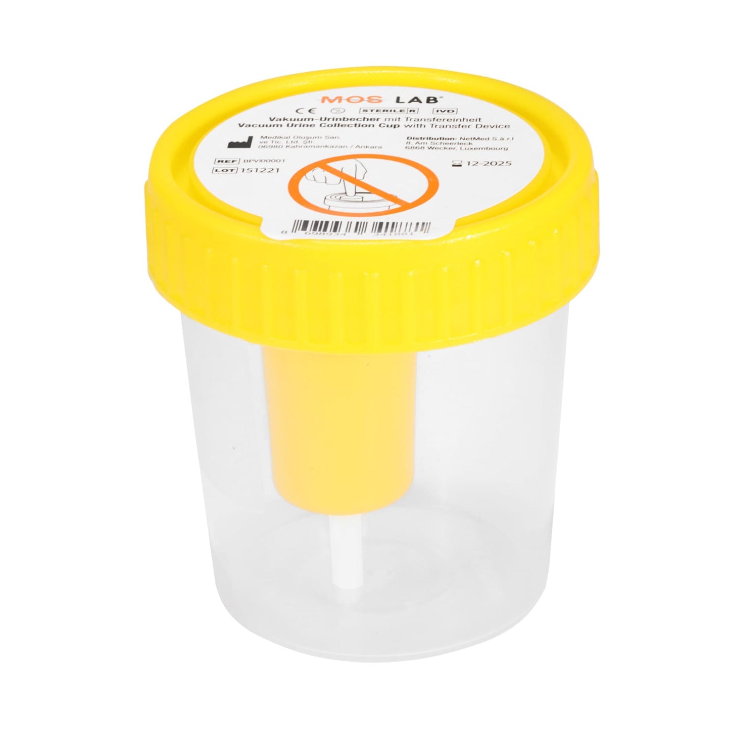 Urinbecher mit Transfereinheit