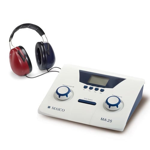 Maico - Audiometer Maico MA 25 - mit Patientenantworttaste und Netzteil