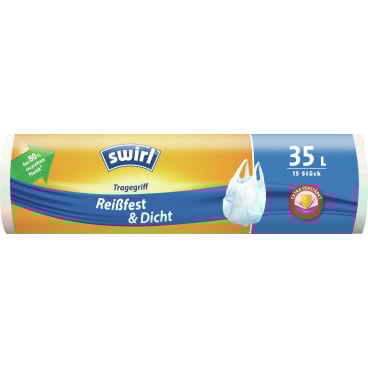 Swirl® Müllbeutel mit Tragegriff Reißfest & Dicht
