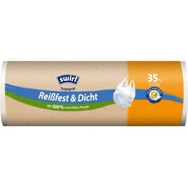Swirl® Müllbeutel mit Tragegriff Reißfest & Dicht