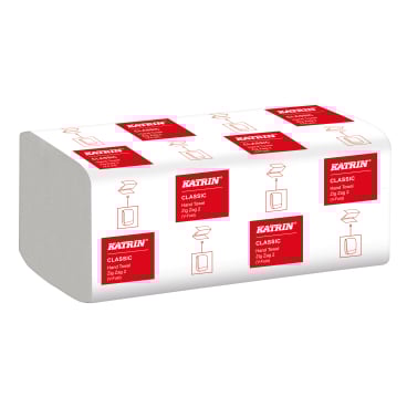 KATRIN V-Falz Falthandtücher Zick Zack 200 Blatt, Handy Pack