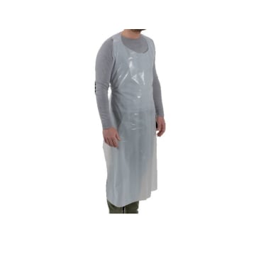 ABENA® Einwegschürze LDPE, weiß, geblockt, 18µ