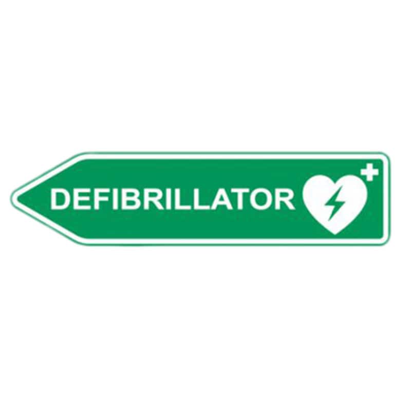 AED-Standort-Straßenschild
