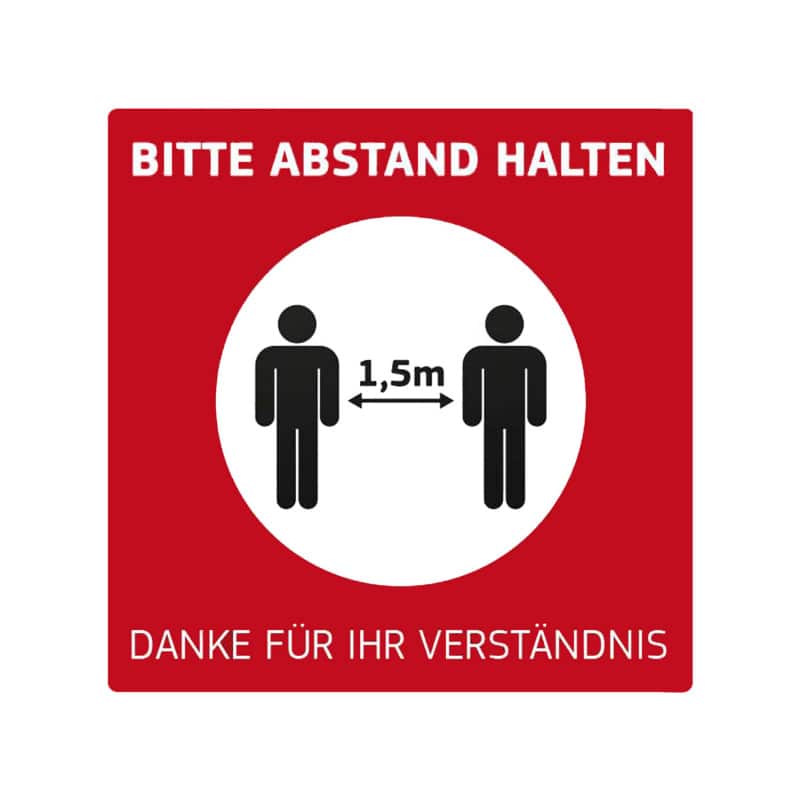 Fußbodenaufkleber Indoor