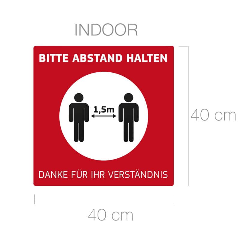 Fußbodenaufkleber Indoor