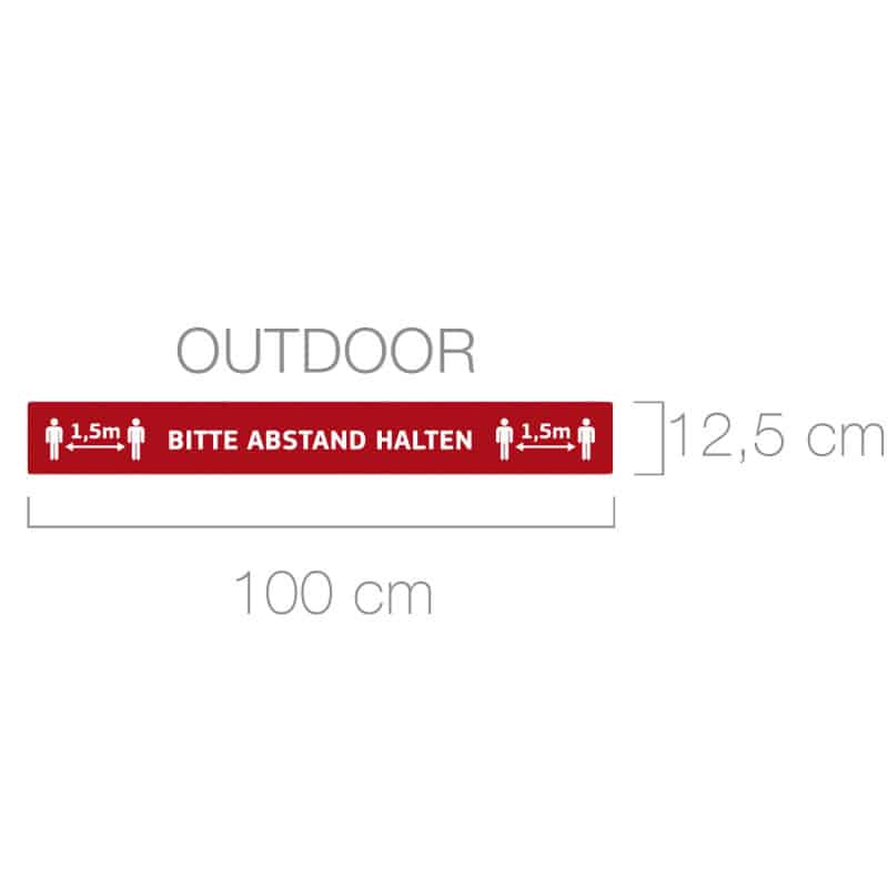 Fußbodenaufkleber Outdoor
