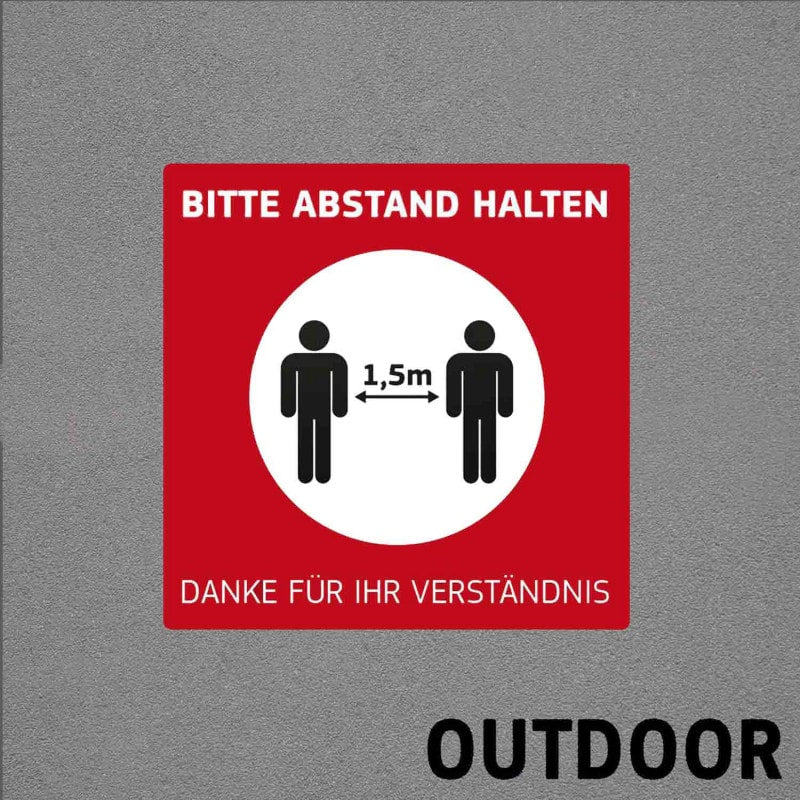 Fußbodenaufkleber Outdoor