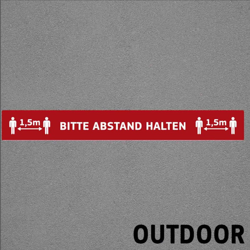 Fußbodenaufkleber Outdoor