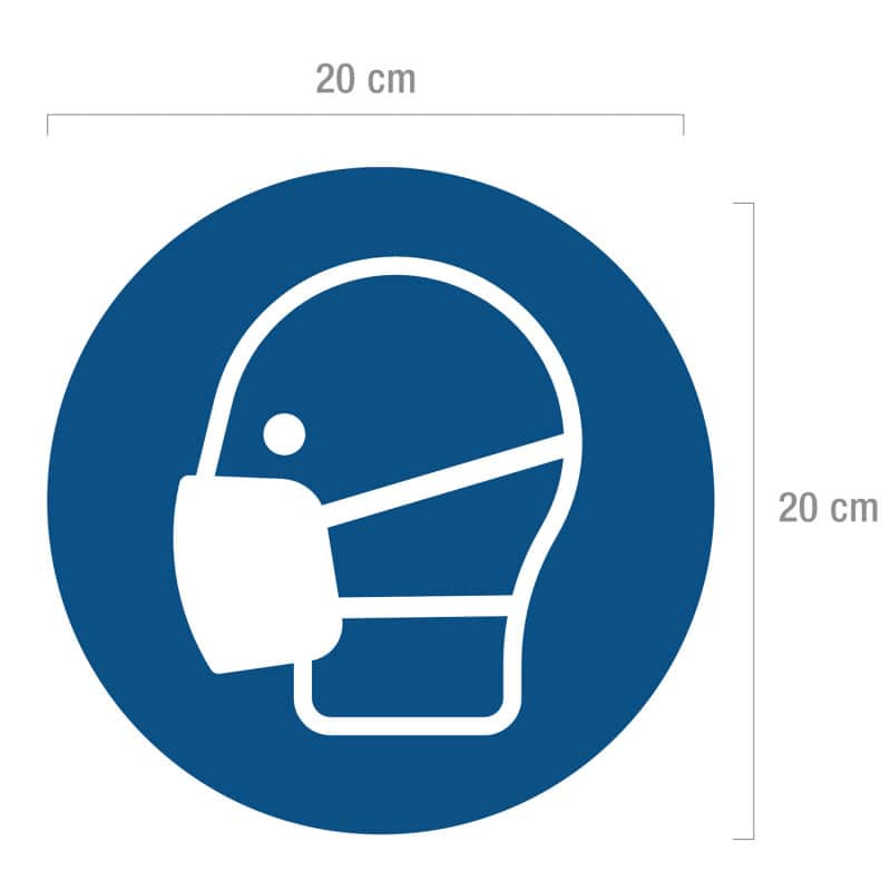 Gebotsschild "Leichten Atemschutz benutzen" Hinweisschild (Forex)