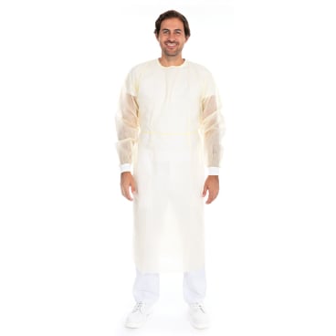 HYGOSTAR Schutzkittel mit Nackenbindeband aus PP