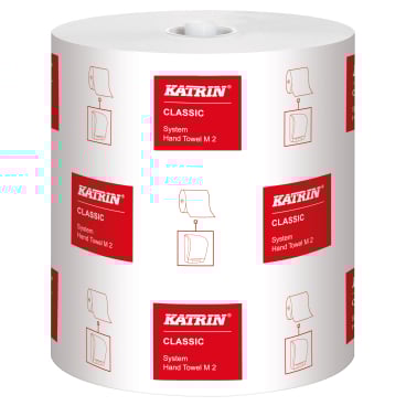 KATRIN System M 711 Papierhandtuchrolle, 2-lagig, 160 m, weiß