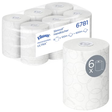 KLEENEX Handtuchpapier Ultra Slimroll, gerollt, 19,8 cm x 100 m