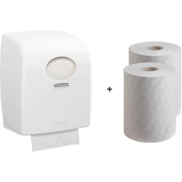 Kimberly-Clark Aktionsset "Effizienz", weiß Spendersystem