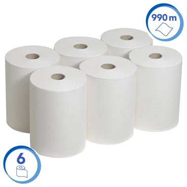 Kimberly-Clark Handtuchrolle SCOTT® Slimroll, weiß, 20 cm x 165 m