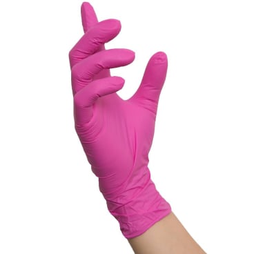 NITRAS CANDY WAVE Nitril Einmalhandschuhe, magenta