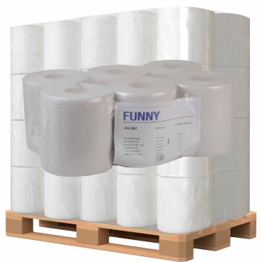 Rollenhandtuchpapier, 1-lagig, weißlich