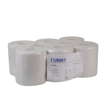 Rollenhandtuchpapier, 1-lagig, weißlich