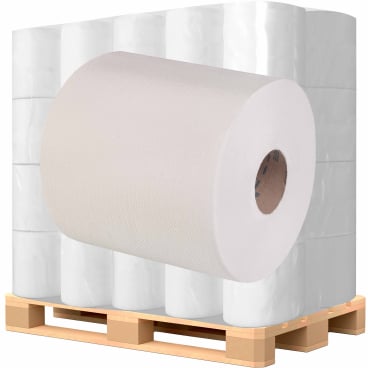Rollenhandtuchpapier, Innenabwicklung, 1-lagig, hochweiß