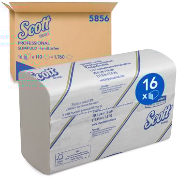 SCOTT® SLIMFOLD Handtücher, 29,5 x 19 cm
