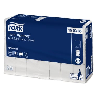 Tork Xpress® H2 Papierhandtücher, 20 x 34 cm, 2-lagig