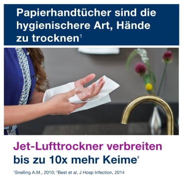 Tork Xpress® Multifold Papierhandtücher, H2, 23,4 x 21,3 cm, blau