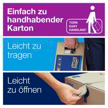 Tork Xpress® Multifold Papierhandtücher, H2, 23,4 x 21,3 cm, blau