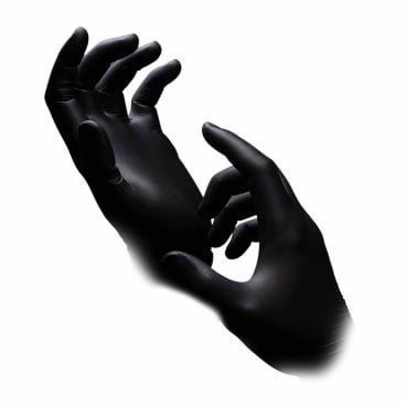 puracomfort black Nitrilhandschuhe, puderfrei, schwarz