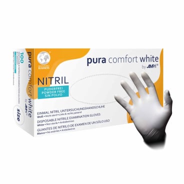 puracomfort white Nitrilhandschuhe, puderfrei, weiß