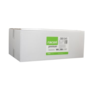racon® premium Falthandtücher, 23 x 22 cm, 2-lagig, hochweiß