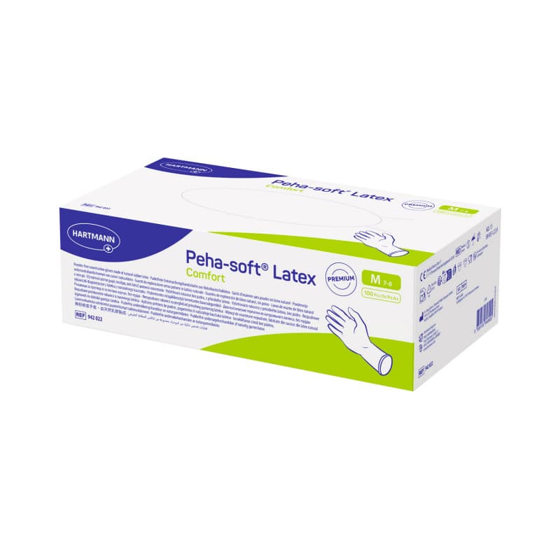 Peha-soft® Latex Comfort Untersuchungshandschuhe, puderfrei