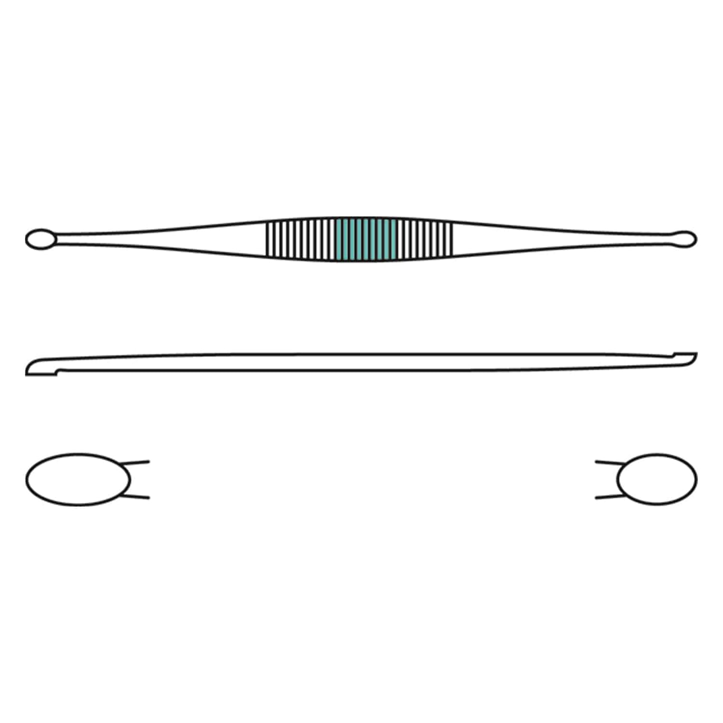 Scharfer Löffel nach Williger, 16,5cm