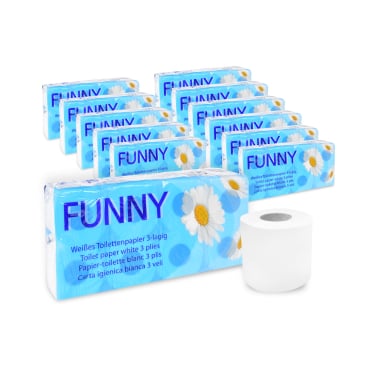 Toilettenpapier, Tissue, 3-lagig, hochweiß