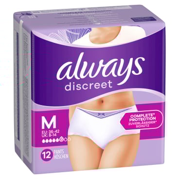 Always Discreet Normal Inkontinenzhöschen, 6 Tropfen