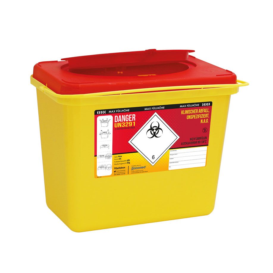 Kanülenabwurfbehälter ratiomed Safe-Box