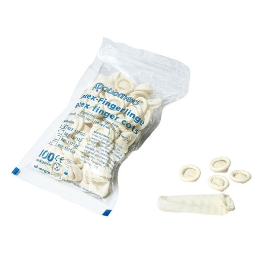 Latex Fingerlinge ratiomed puderfrei - 100 Stück