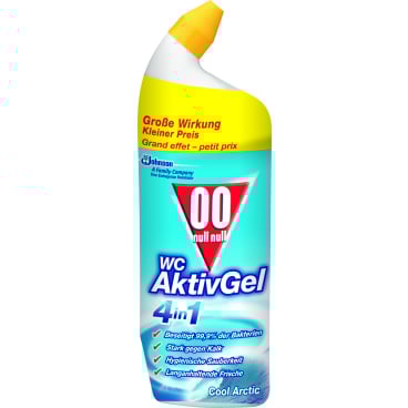 SC Johnson GmbH - 00 WC Aktiv Gel 4in1 WC-Reiniger - 750 ml - Flasche, Citrus