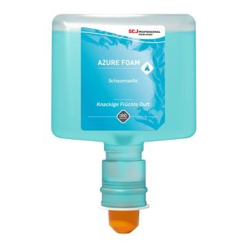 SC Johnson GmbH - AZURE FOAM Schaumseife mit Feuchtigkeitsspendern - 1000 ml - Kartusche (1 Karton = 6 Kartuschen)