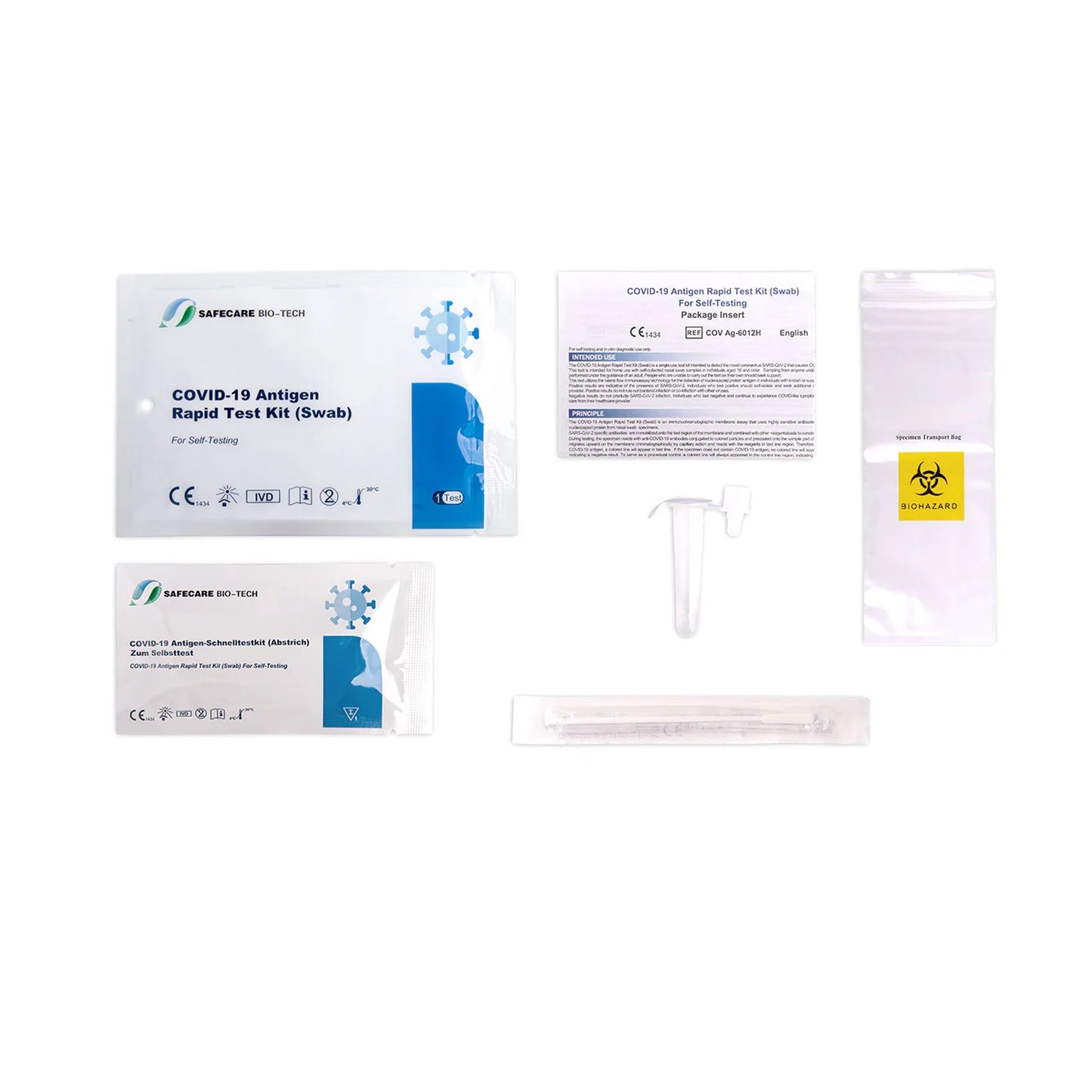 Safecare® Covid-19 Corona Schnelltest für Laien (Selbsttest) - Einzeln verpackt