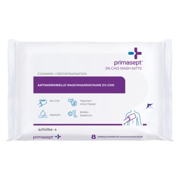 Schülke primasept® 2% CHG wash mitts Waschhandschuhe