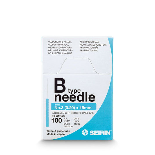 Seirin Standard Akupunkturnadeln Typ B, silikonbeschichtet, Nr. 3 (0.20 x 15mm)