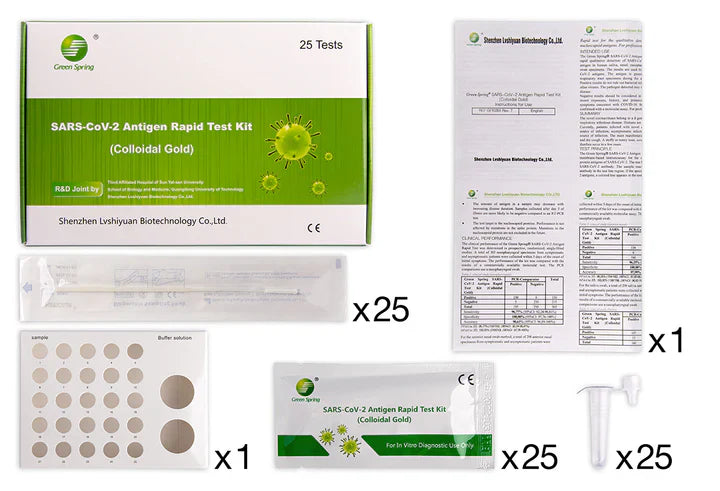 Green Spring® SARS-CoV-2 Corona Covid-19 Antigen Profi Schnelltest (25er Box)