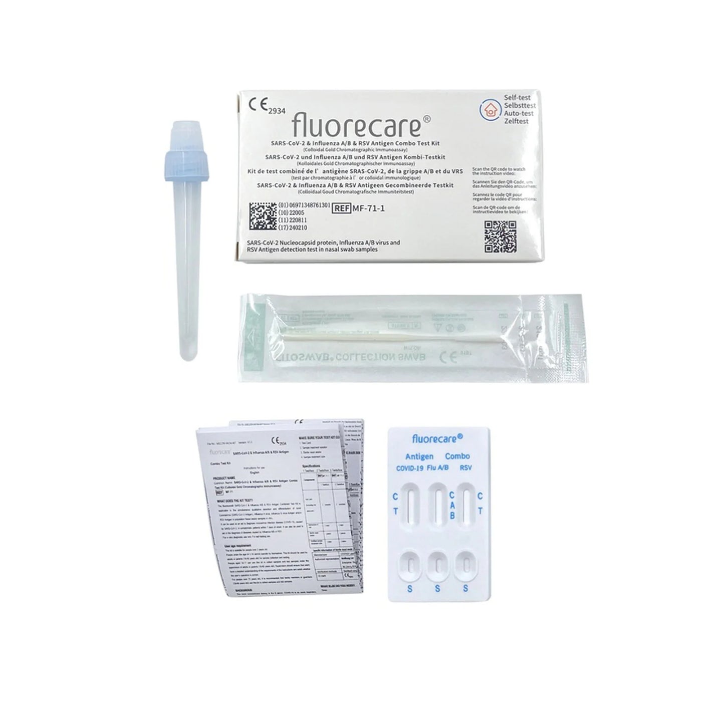4in1 fluorecare® Kombi-Test (Covid-19, Influenza A&B, RSV)